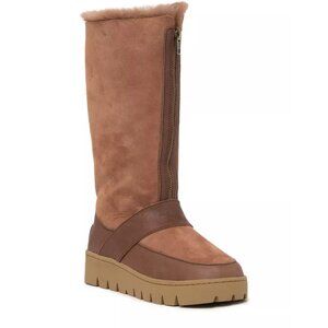 $350 Australia Luxe Campaign ugg Tall Genuine Sheepskin Fur Lined BOOT 5 (TS6)